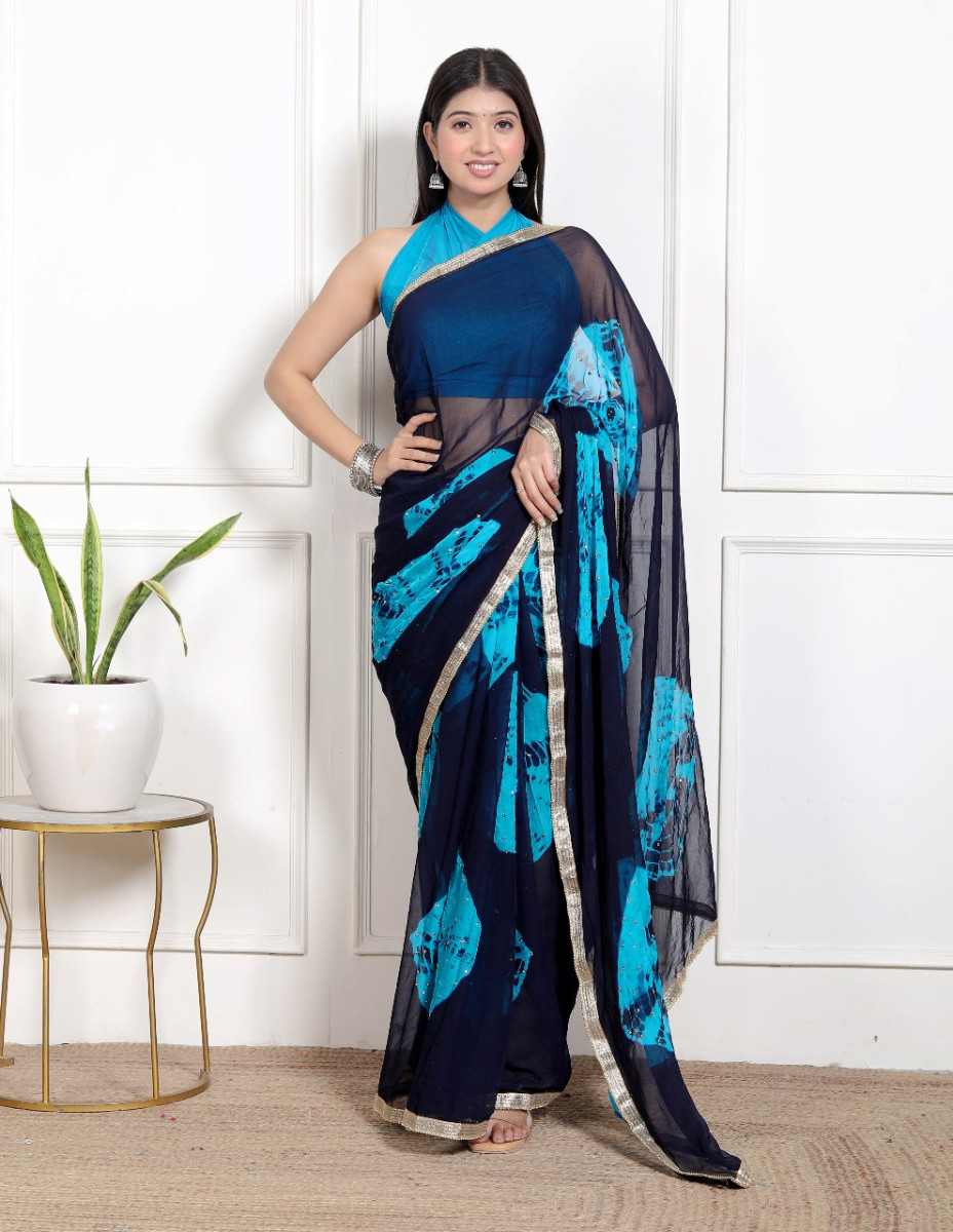 Chiffon Sarees for Women – Bandhani saree, Printed & Wedding Party Wear saree | Latest 2025 saree Collection, Green saree , Designer Saree For Wedding,, Perfect Sarees For Women Wedding , Sarees For F