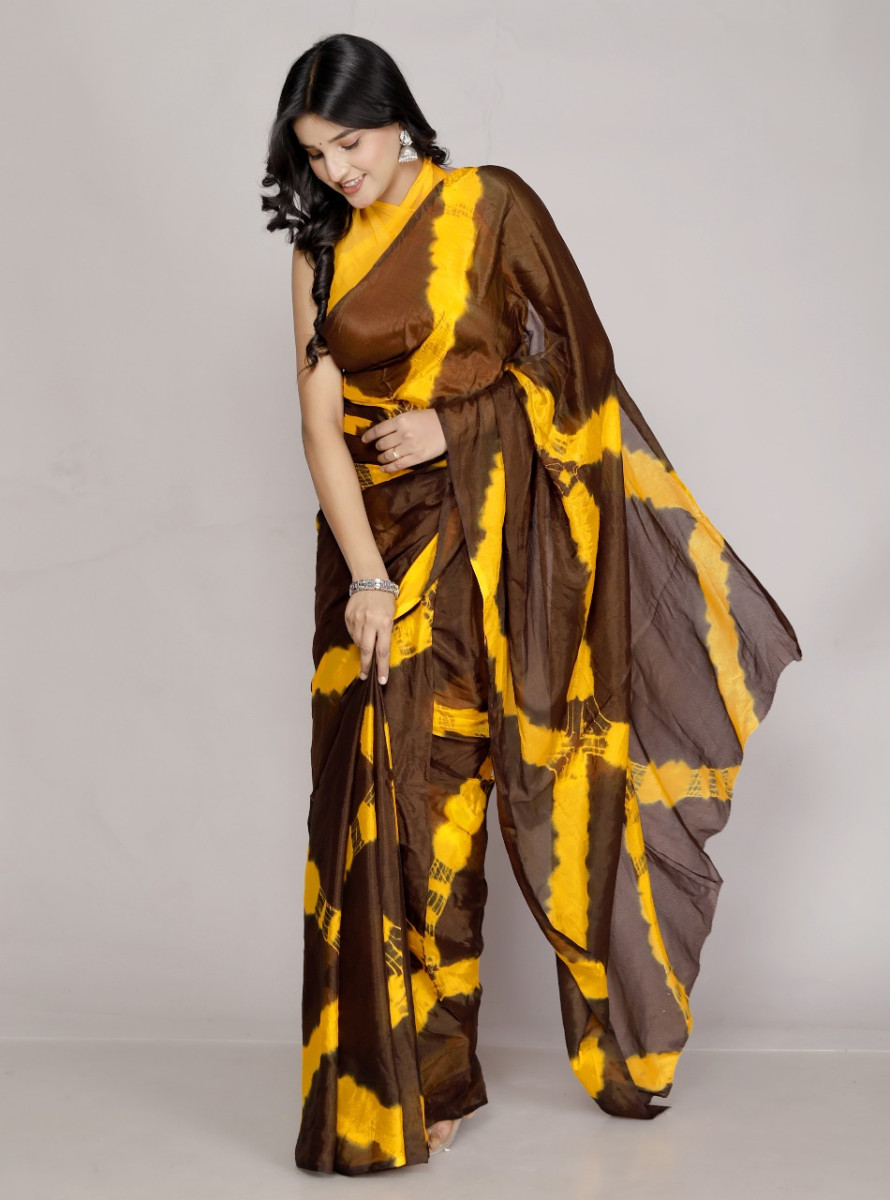 Saree for Women – Latest Silk saree, Brown saree, Leheriya saree & New Saree Collection | Perfect Sarees For Women Wedding , Sarees For Farewell Party
 