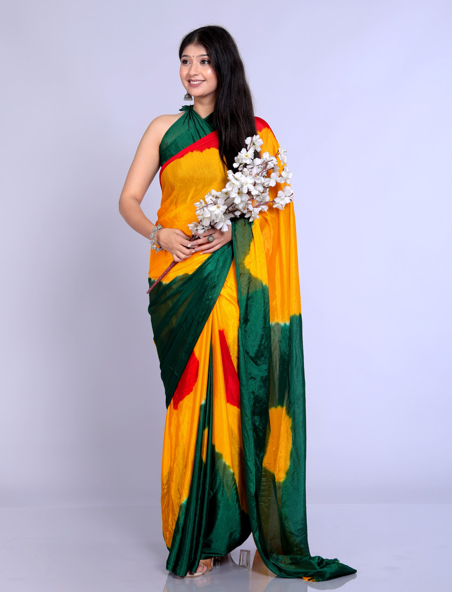 Pure Silk Saree for Women – Jaipuri Printed Rajasthani Designer Saree for Wedding, Party & Festive Wear | Trendy Bollywood Style Summer Sarees 