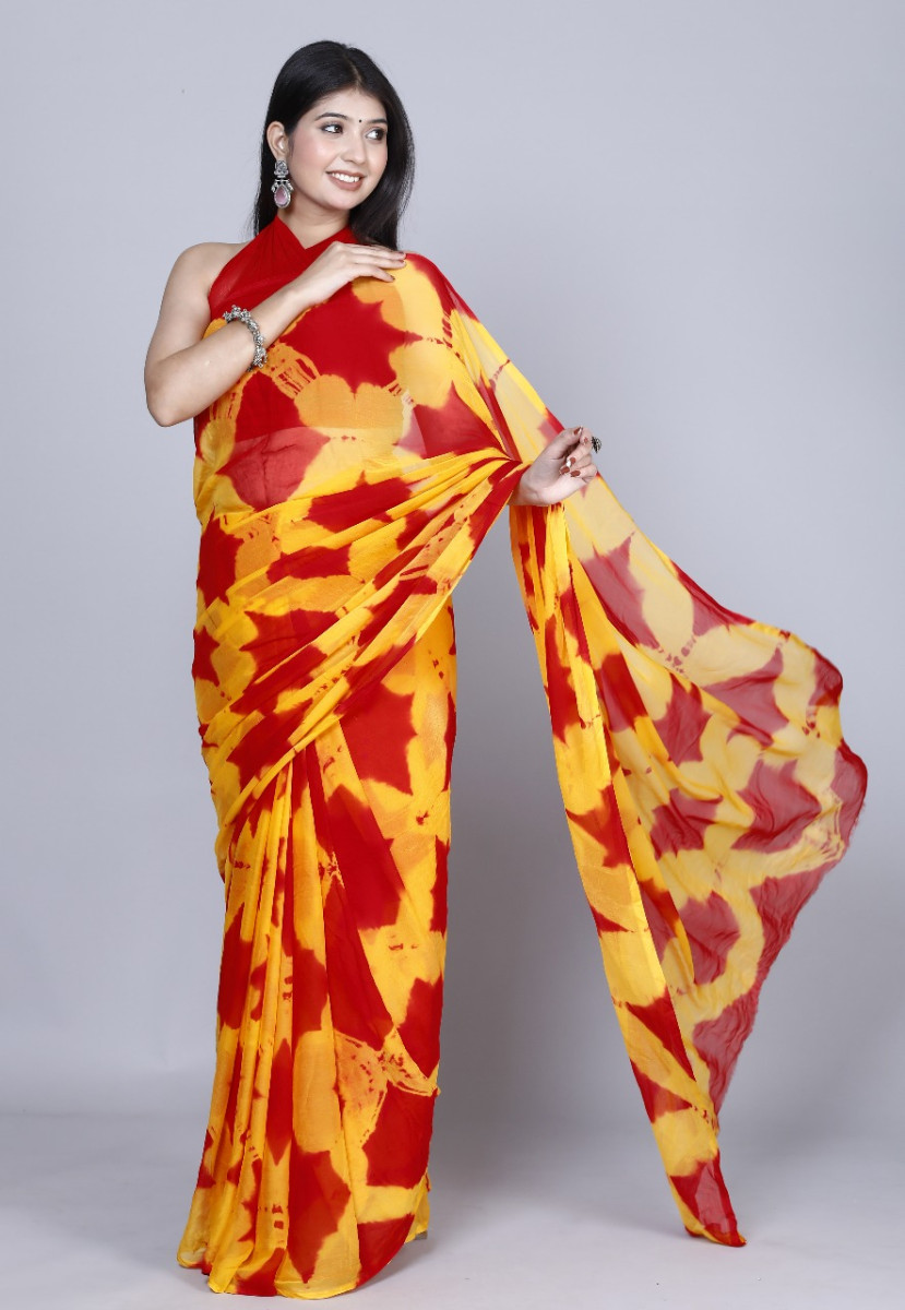 Chiffon Sarees for Women – Bandhani saree, Printed & Wedding Party Wear saree | Latest 2025 saree Collection, Green saree , Designer Saree For Wedding,, Perfect Sarees For Women Wedding , Sarees For F