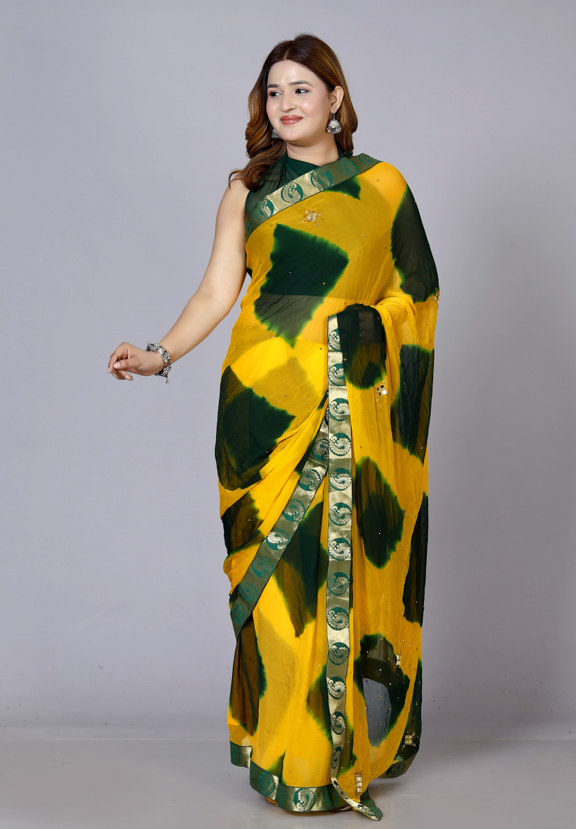 Chiffon Sarees for Women – Fancy Party Wear Sarees, Wedding Sarees, Farewell Sarees, Printed Sarees, Designer Sarees, Bollywood Sarees, Latest Sarees Trendy sarees Bandhini Saree, Sarees For Farewell 